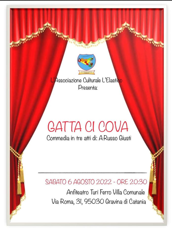 All'anfiteatro Turi Ferro spettacolo teatrale Gatta ci cova