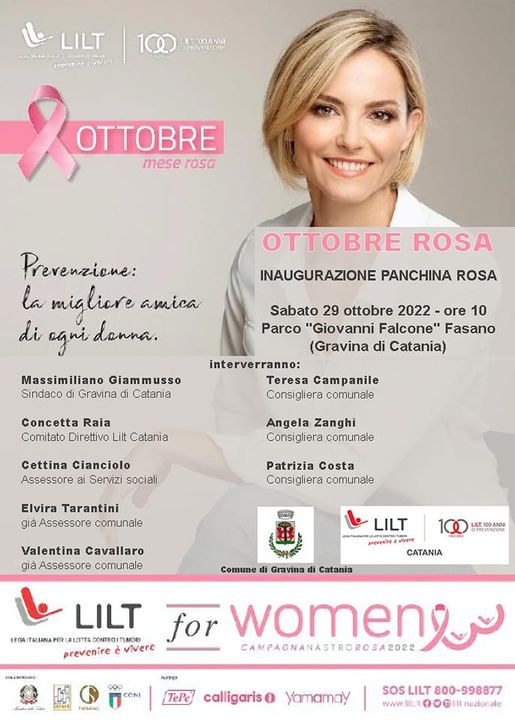 Inaugurazione Panchina Rosa