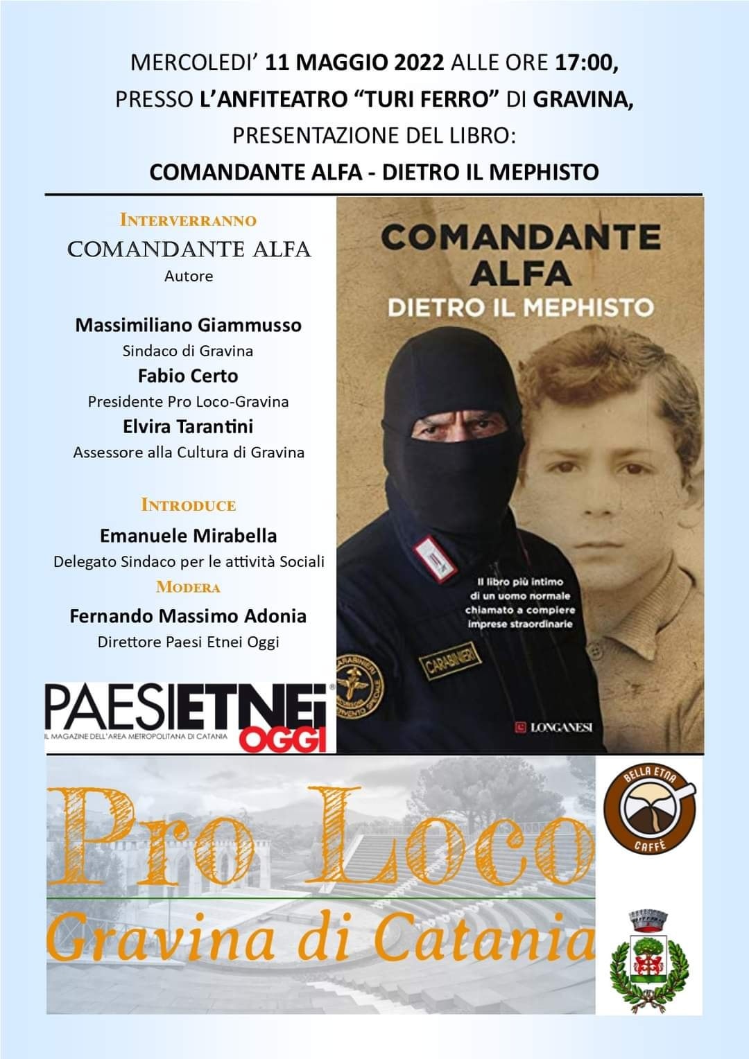 All'Anfiteatro Turi Ferro il Comandante Alfa presenta il suo libro