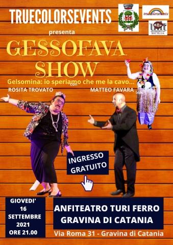 Gessofava Show, con Rosita Trovato e Matteo Favara – ore 21 Anfiteatro “Turi Ferro”