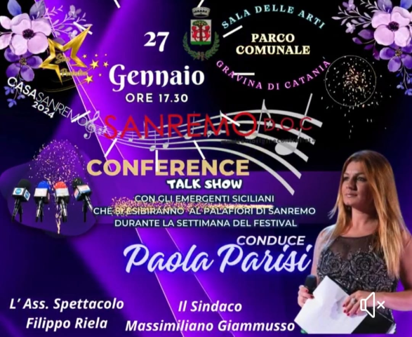 Conferenza stampa "Sanremo doc" a Gravina 