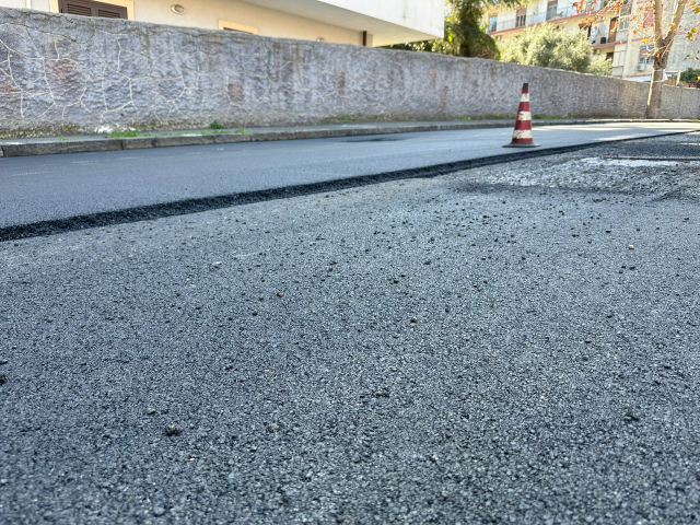 Conclusi i lavori di asfalto strade a Fasano 